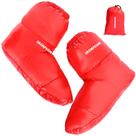 Calcetines ultraligeros y cálidos para camping con plumas rojos Calcetines ultraligeros y cálidos para camping con plumas rojos
