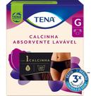 Calcinha Absorvente para Incontinência Urinária Tena Preta Tamanho G Calcinha Absorvente para Incontinência Urinária Tena Preta Tamanho G