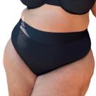 Calcinha Avulsa Plus Size Hot Pants Canelado Calcinha Avulsa Plus Size Hot Pants Canelado