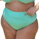 Calcinha Avulsa Plus Size Hot Pants Canelado