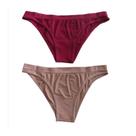 Calcinha Biquíni Básica Marsala e Nude Basic+ Conforto Diário