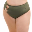 Calcinha Biquini Plus Size fio duplo cintura alta Arsiè