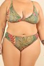 Calcinha biquíni plus size lateral média estampa silvestre mardu