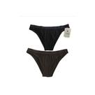Calcinha Biquíni Preto e Nude Basic + Sem Costura