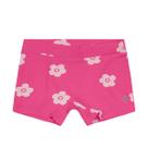 Calcinha Boxer Infantil Cotton Pink Floral Brandili Calcinha Boxer Infantil Cotton Pink Floral Brandili