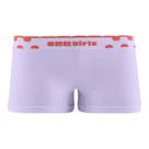 Calcinha Boxer Jacquard Infantil cós de bolinha Sem Costura Llilás