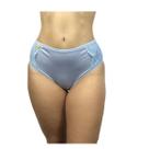 Calcinha Calçola Helena modelo cintura alta confortável com detalhe de renda