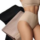 Calcinha Cinta Modeladora Pós Parto Cintura Alta Compressão Lateral Nude Preto M G GG Calcinha Cinta Modeladora Pós Parto Cintura Alta Compressão Lateral Nude Preto M G GG