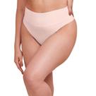 Calcinha Cintura Alta Fio Dental Em Microfibra Canelada Coleção Free HOPE Lingerie - Ref. S33010