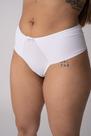 Calcinha Conforto Branco Fio Duplo Deluxe Lingerie