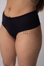 Calcinha Conforto Preta Fio Duplo Deluxe Lingerie