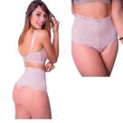 Calcinha Cós Alto Modeladora Renda Fio Dental Biobela 1613F