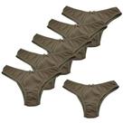Calcinha de algodão, modelo tanga, cor neutra, antialérgica, Tam M - kit 6 un Calcinha de algodão, modelo tanga, cor neutra, antialérgica, Tam M - kit 6 un