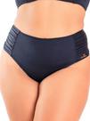 Calcinha de Biquíni, Sunquini Plus Size, Fio Dental, Preto, Tam. 54