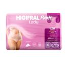 Calcinha Descartável Lady Nude 16 Unid. Higifral Pós Parto Tam G XG 16 Unid