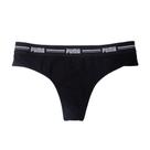 Calcinha Feminina Puma Fio Dental Elástico Logo Preto