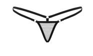 Calcinha Fio Dental Micro Triângulo Branca - Almah Fashion