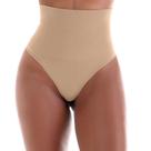 Calcinha Fio Dental Modeladora sem Costura Bege Zee Rucci