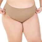 Calcinha Fio Dental Plus sem Costura Bege Zee Rucci Calcinha Fio Dental Plus sem Costura Bege Zee Rucci