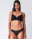 Calcinha Fio Dental Tule Babado Marisa Preto-49565