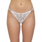 Calcinha Fio Dental Y String Em Renda Bordada e Tule Nayane .