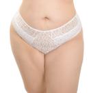 Calcinha Fio Duplo Em Renda Bordada e Tule Plus Size Nayane