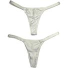 Calcinha Fio Duplo Marquinha Luxo Sensual Branco