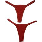 Calcinha Fio Duplo Marquinha Luxo Sensual Vermelha