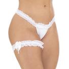 Calcinha Fio em Microfibra com Perneira em Tule e Lacinho - Sensual e Confortável