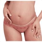 Calcinha gestante boneca em renda bicolor rose