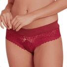 Calcinha gestante de renda cos de lycra magenta