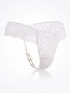 Calcinha Masculina De Renda Com Babado E Detalhe Pérolas Conforto Luxo Cor:BrancoTamanho:38-46