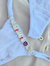 Calcinha Personalizável em Renda e Fio Duplo em Tule