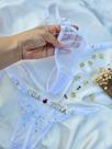 Calcinha personalizável em tule com borboleta e lantejoula
