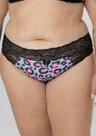 Calcinha Plus Size Fio Duplo de Animal Print