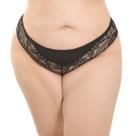 Calcinha Plus Size Larga Em Renda Floral Liebe