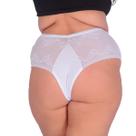 Calcinha Plus Size Tanga Renda Sensual Microfibra Noite