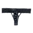 Calcinha Renda e Tule Transparente Lingerie Malícia Sexy