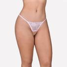 Calcinha Sexy Fio Dental em Renda com Abertura Gruta
