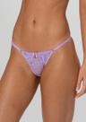 Calcinha String Fio Duplo de Renda Cílios
