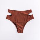 Calcinha sunkini vazada na lateral bronze