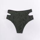Calcinha sunkini vazada na lateral verde