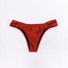 Calcinha tanga com lateral dupla ferrugem