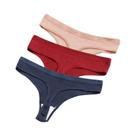 Calcinha Tanga de Algodão Respirável - Cintura Baixa Sexy para Mulheres