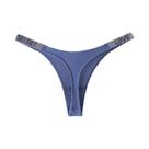 Calcinha Tanga De Cintura Baixa Com Letras Em Strass E Diamantes Para Mulheres, Sexy, G-string,