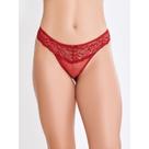 Calcinha tanga fio sexy de renda tule transparente sensual
