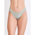 Calcinha tanga fio sexy de renda tule transparente sensual