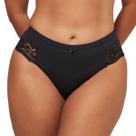 Calcinha Tanga Larga Microfibra Com Renda Liebe