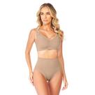 Calcinha Tanga Modeladora Invisible Laser Bege Calcinha Tanga Modeladora Invisible Laser Bege