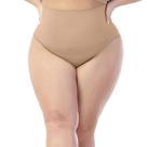 Calcinha Tanga Modeladora Plus sem Costura Bege Zee Rucci